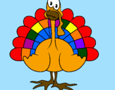 Coloring page Turkey painted byguillermito