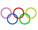 Coloring page Olympic rings painted byuuiprf