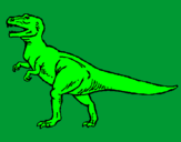 Coloring page Tyrannosaurus Rex painted byViraj