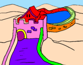 Coloring page The Great Wall of China painted byCookie