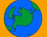 Coloring page Planet Earth painted byatila
