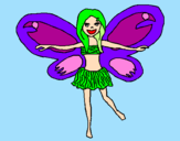 Coloring page Fairy 3 painted byemoly