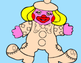 Coloring page Clown with big feet painted byAna