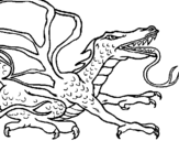 Coloring page Reptile dragon painted bypoo