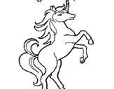 Coloring page Unicorn painted byno body