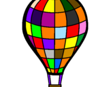 Coloring page Hot-air balloon painted byana mario