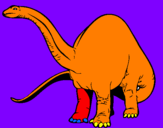 Coloring page Brachiosaurus II painted byJonah