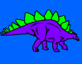 Coloring page Stegosaurus painted byfeba