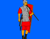 Coloring page Roman soldier painted byNafisah