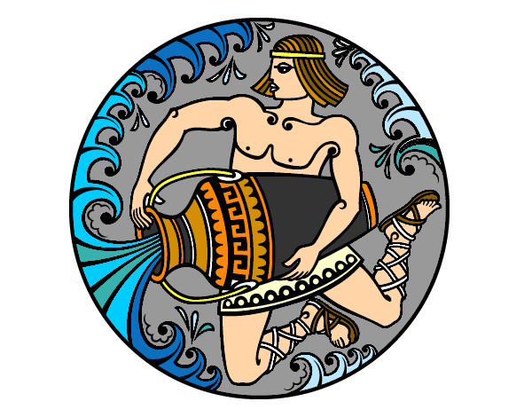 Coloring page Greek oracle painted byWinborn