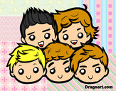Coloring page One Direction 2 painted byVANESSA