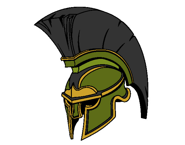 Coloring page Helmet painted bydragon