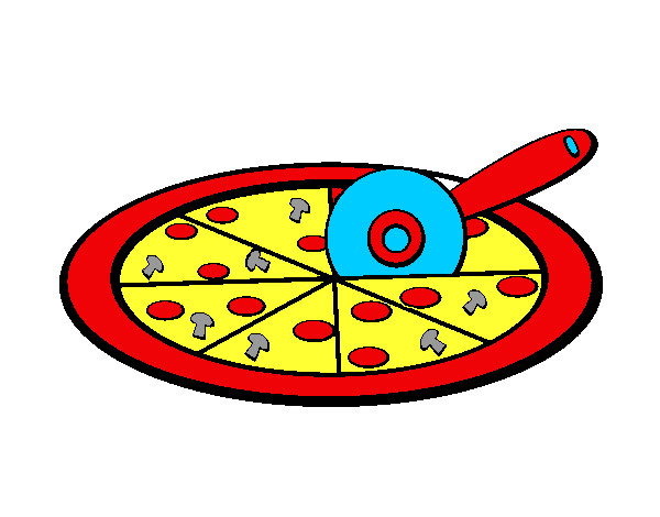 Coloring page Pizza painted byRijoo