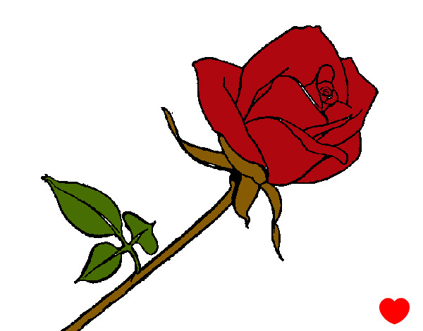 Coloring page Rose painted byzachsbaby