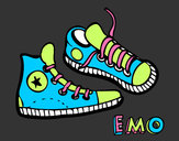 Coloring page Sneakers painted byflybre