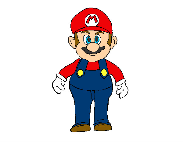 Coloring page Mario painted byLink