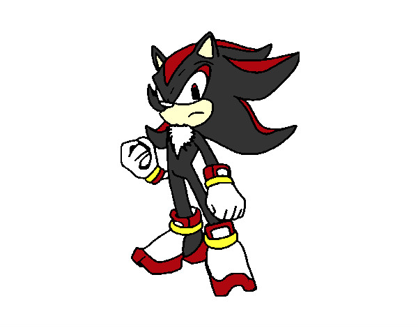 Coloring page Sonic Shadow the Hedgehog