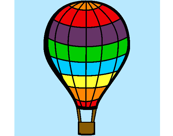 Coloring page Hot-air balloon painted bycassandra