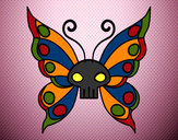 Coloring page Emo butterfly painted bywyldwomin