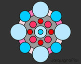 Coloring page Mandala with round painted bymonieronie
