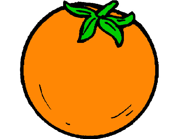Coloring page oranges painted byGordon