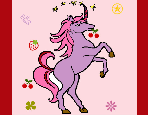 Coloring page Unicorn painted byMony
