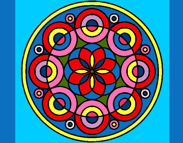 Coloring page Mandala 35 painted bymajja
