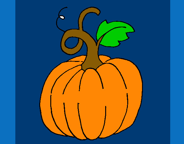 Coloring page Pumpkin painted bymajja
