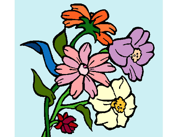Coloring page Flowers painted byrochridge
