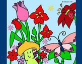 Coloring page Fauna and Flora painted bymajja