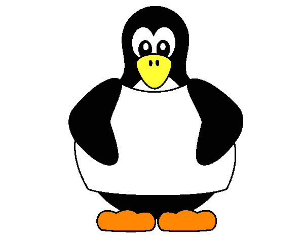 Coloring page Penguin painted bystacey