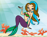 Coloring page Sexy Mermaid painted bychezza101