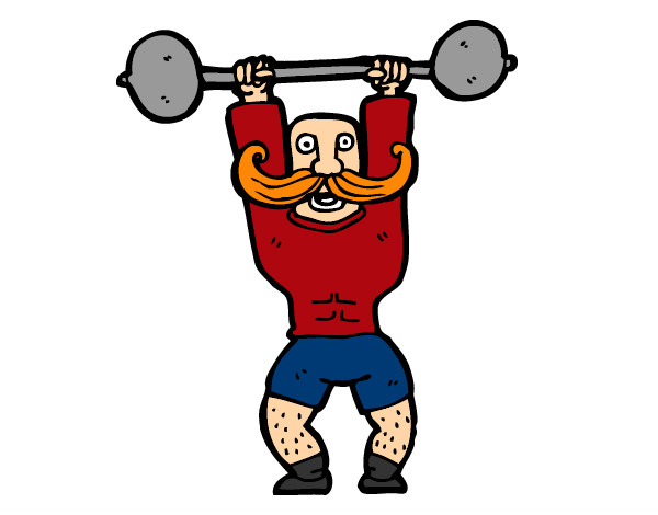 Coloring page Strongman painted bystacey