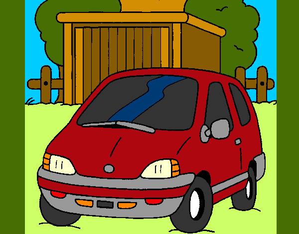 Coloring page Car in the country painted bymajja