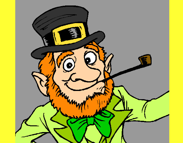 Coloring page Leprechaun painted bycaeley17