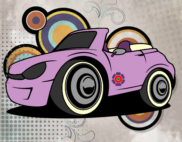Coloring page New car painted bymajja