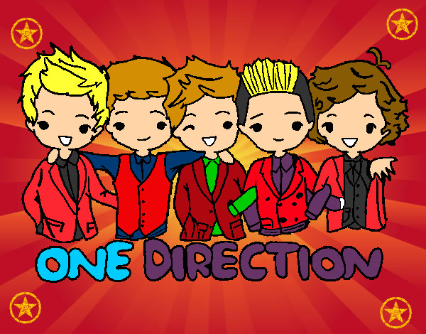 Coloring page One direction painted bykaren