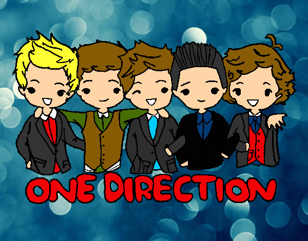 Coloring page One direction painted bySELENA