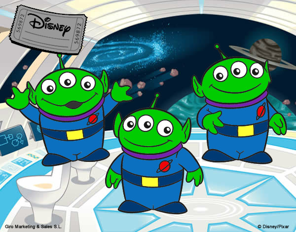 Coloring page The Aliens painted bySELENA