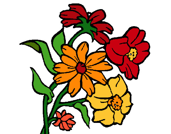 Coloring page Flowers painted bySilvia