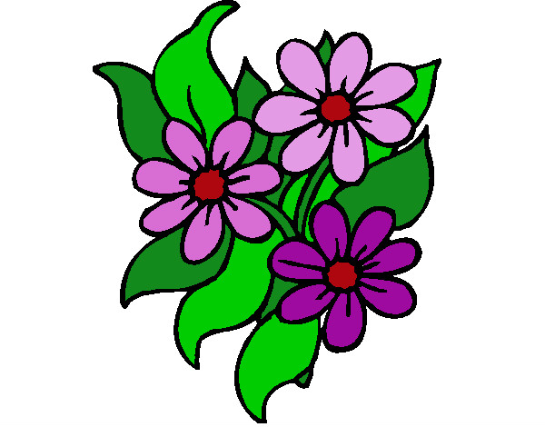 Coloring page Little flowers painted bySilvia