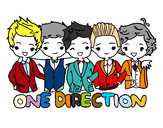 Coloring page One direction painted byning