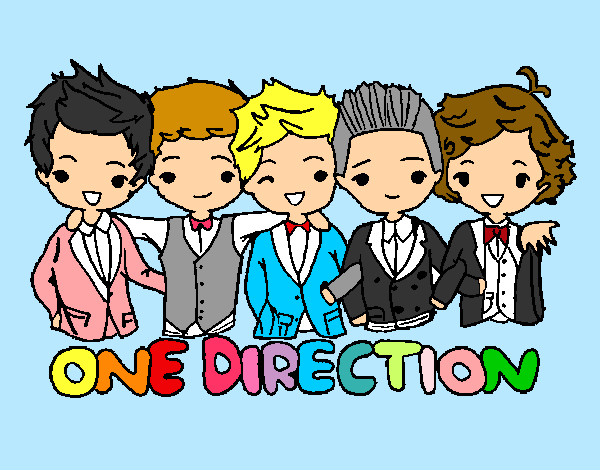 Coloring page One direction painted byvalentina