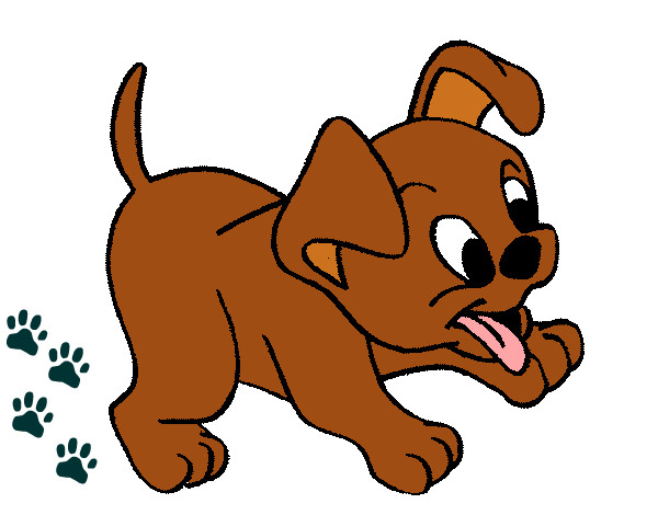 Coloring page Puppy painted byhivebees
