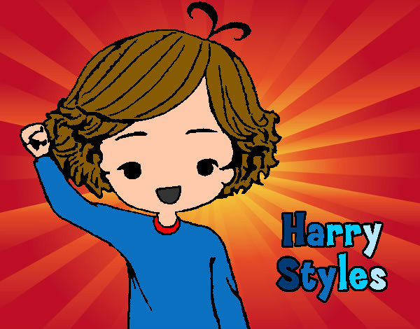 Coloring page Harry Styles painted byjojo