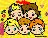 Coloring page One Direction 2 painted bytzeyung