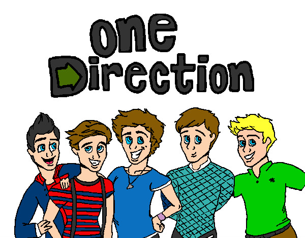 Coloring page One Direction 3 painted byjojo