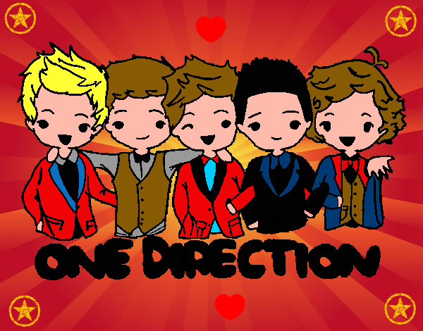 Coloring page One direction painted byjojo