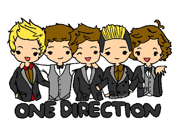 Coloring page One direction painted byNiky