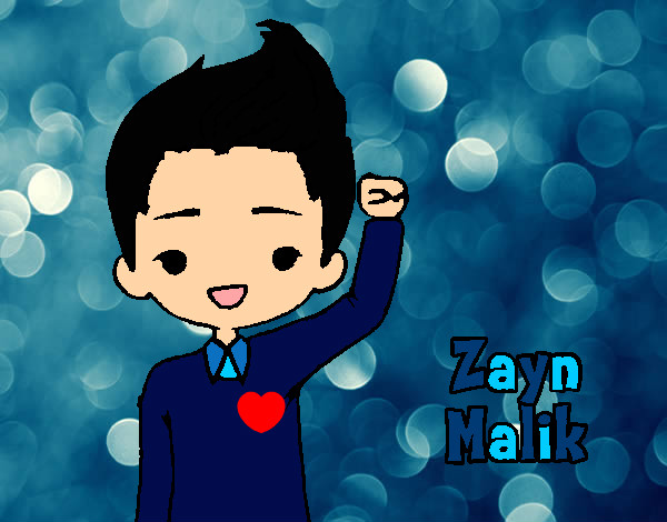 Coloring page Zayn Malik painted byAlexis